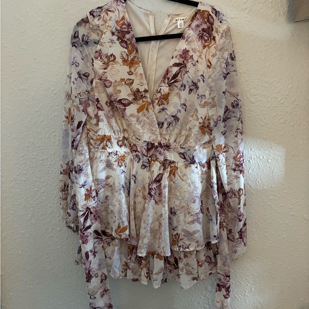 Miami Floral Print Wrap Blouse